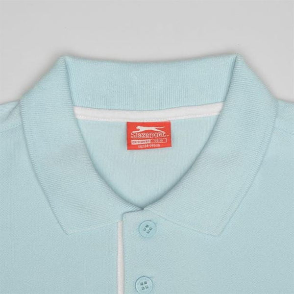 Slazenger Plain Light Blue Older Boys Polo Shirt - Stockpoint Apparel Outlet