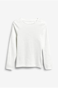 Next Ecru White Rib Older Girls Top - Stockpoint Apparel Outlet