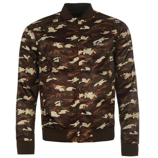 Lee Cooper Reversible Jacket Mens - Army Green/Camo - Stockpoint Apparel Outlet