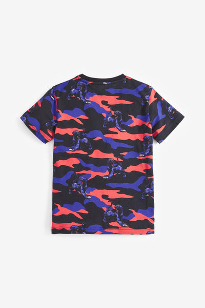 Next Multi All Over Print Panther Camo Older Boys T-Shirt - Stockpoint Apparel Outlet