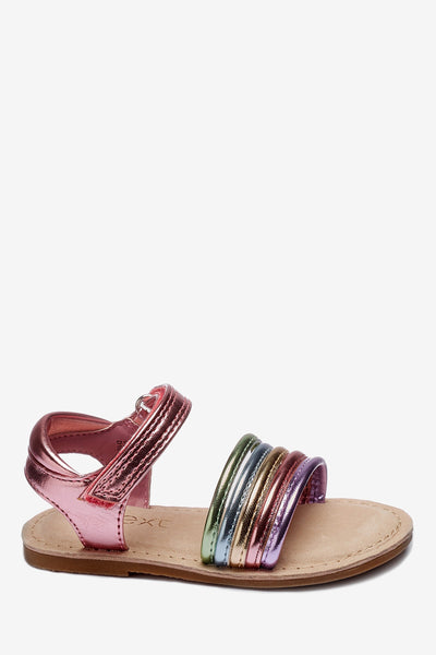 Next Pink Strappy Younger Girls Sandals - Stockpoint Apparel Outlet