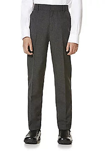 F&F Grey Straight Fit Boys School Trousers - Stockpoint Apparel Outlet