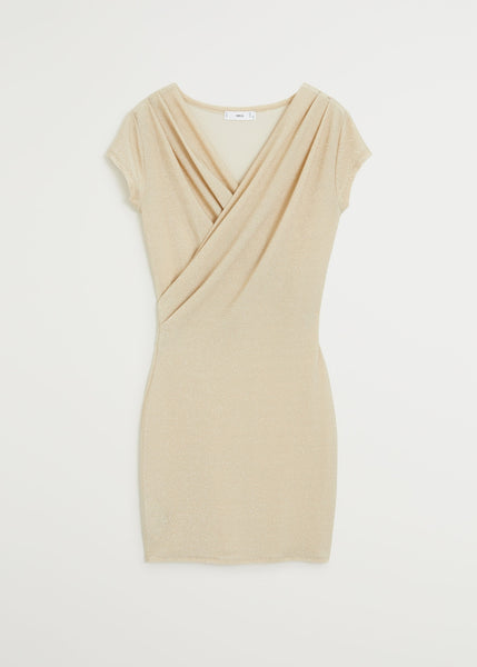 Mango Marta Metallic Thread Womens Dress - Stockpoint Apparel Outlet