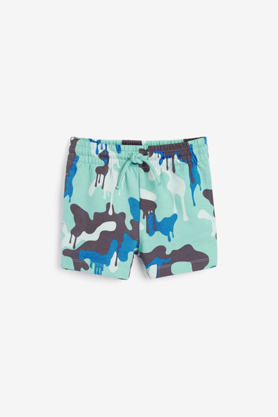 Next Teal Camo Baby Boys Shorts - Stockpoint Apparel Outlet