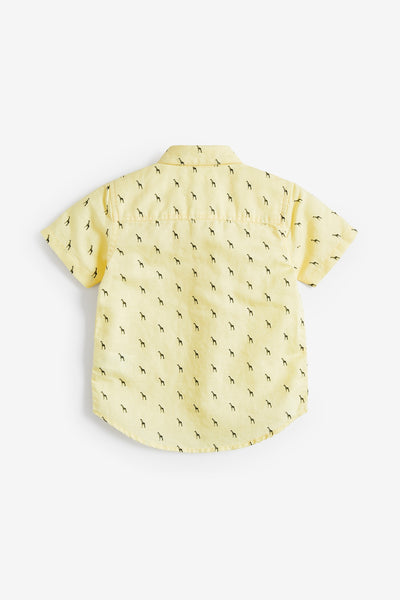 Next Yellow Linen Mix Baby Boys Shirt - Stockpoint Apparel Outlet