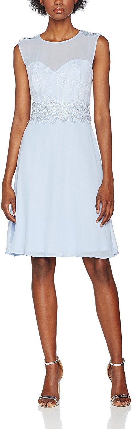Elise Ryan Womens Sweetheart with Lace Bodice Dress - Stockpoint Apparel Outlet