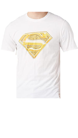 DC Comics Superman Bling Logo Crew Neck Short Sleeve Boys T-Shirt - Stockpoint Apparel Outlet