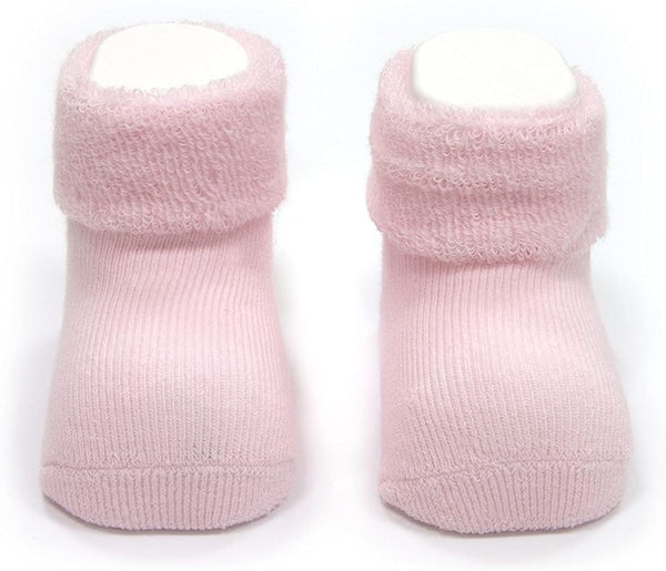Cambrass Plain Pink Baby Girls Socks - Stockpoint Apparel Outlet