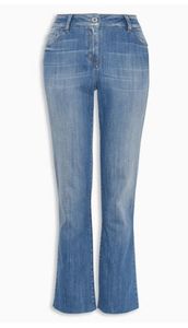 Next Blue Cropped Mid Blue Womens Jeans