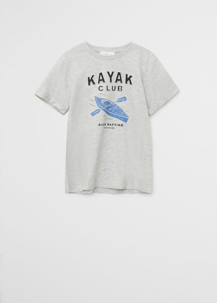 Mango Kayak Organic Printed Cotton Older Boys T-Shirt - Stockpoint Apparel Outlet