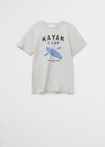 Mango Kayak Organic Printed Cotton Older Boys T-Shirt - Stockpoint Apparel Outlet