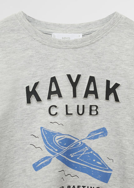 Mango Kayak Organic Printed Cotton Older Boys T-Shirt - Stockpoint Apparel Outlet