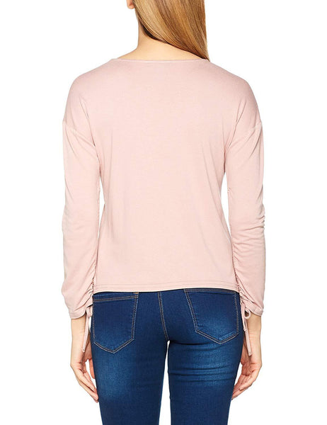 New Look Womens Ruche Pink Long Sleeve Top - Stockpoint Apparel Outlet