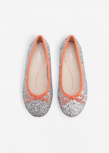 Mango Girls Zapato Glitter Ballerina Shoes