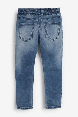 Next Chalk Skinny Fit Jersey Denim Pull-On Younger Boys Jeans 