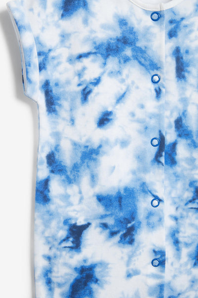 Next Single Printed Blue Tie Dye Baby Boys Romper - Stockpoint Apparel Outlet