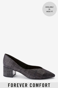 Next Black / Grey Check Womens Shoes - Stockpoint Apparel Outlet