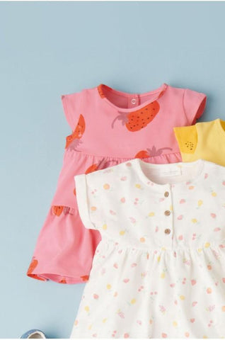 Next Pink Tiered Baby Girls Dress 