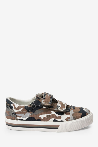 Next Neutral Camo Strap Younger Boys Shoes - Stockpoint Apparel Outlet