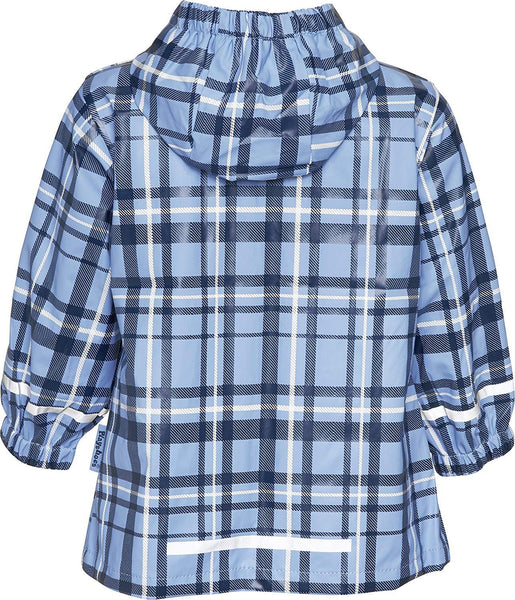 Playshoes Plaid Patterned Waterproof Girl's Rain Coat - Stockpoint Apparel Outlet