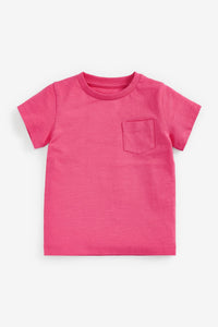 Next Pink Short Sleeve Plain Baby Boys T-Shirt - Stockpoint Apparel Outlet