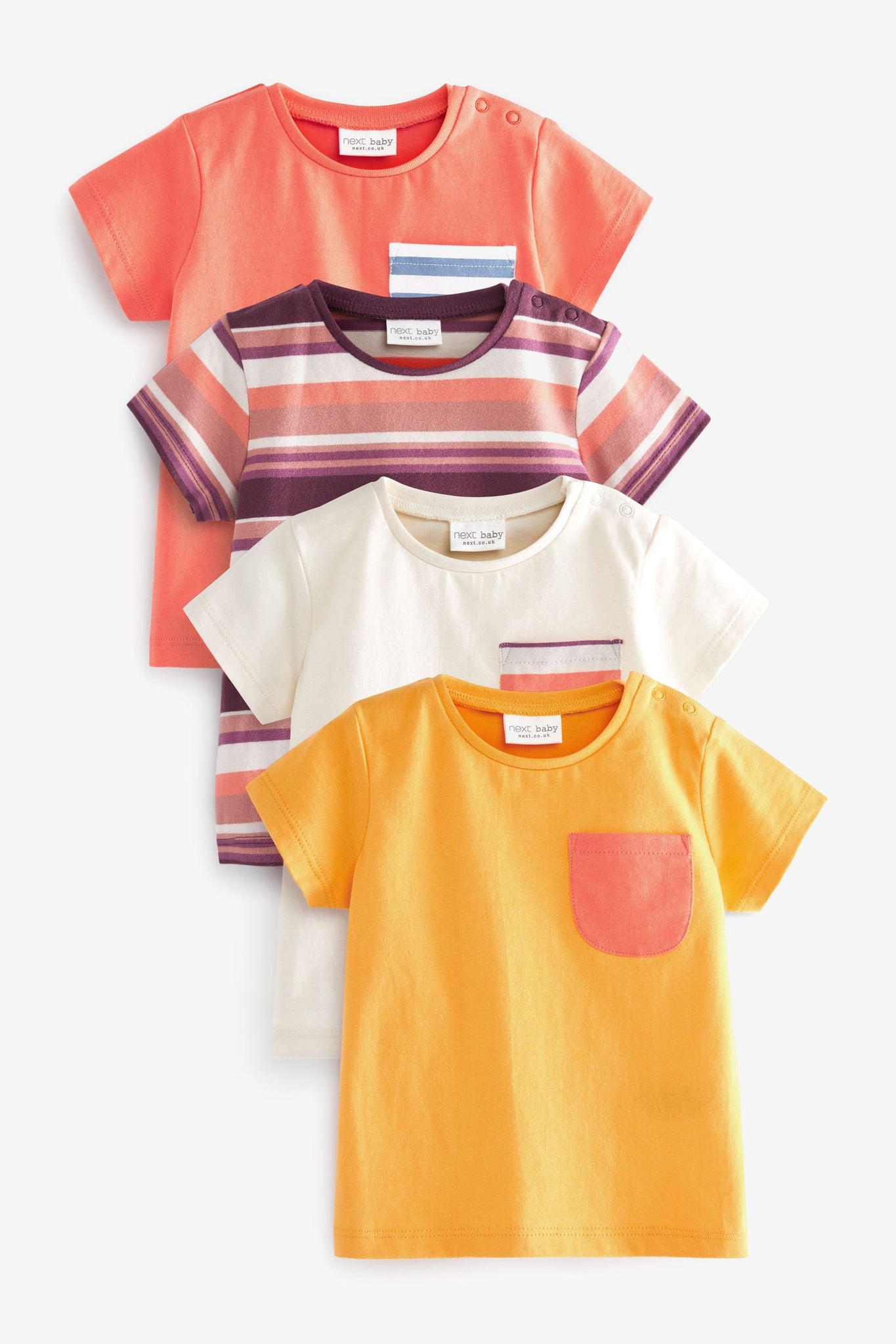 Next 4 Pack Baby Short Sleeved Baby Boys T-Shirts - Stockpoint Apparel Outlet