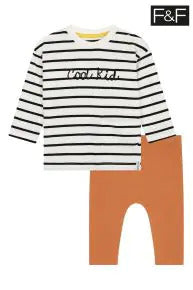 F&F Cream Two Baby Boys Set - Stockpoint Apparel Outlet