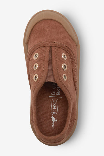 Next Tan Brown Laceless Baby Boys Pumps - Stockpoint Apparel Outlet