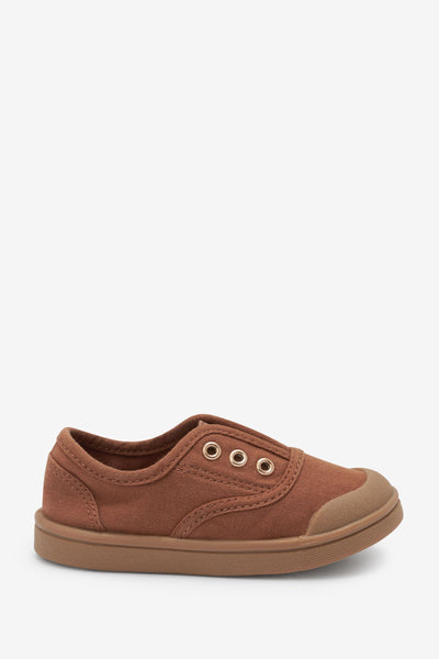 Next Tan Brown Laceless Baby Boys Pumps - Stockpoint Apparel Outlet