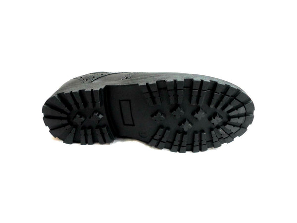 Airsoft Boys Black Smart Brogues Lace Up Shoes - Stockpoint Apparel Outlet