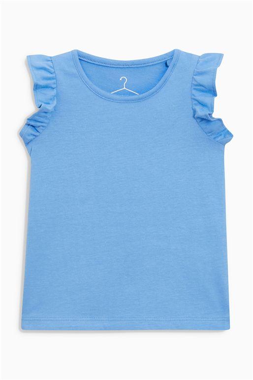Next Baby Girls Blue Frill Vest - Stockpoint Apparel Outlet