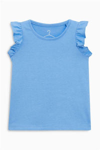 Next Baby Girls Blue Frill Vest - Stockpoint Apparel Outlet