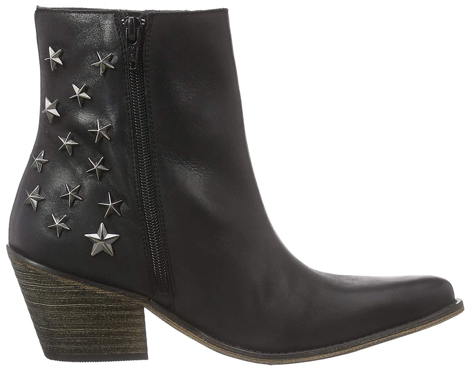 Buffalo London Womens Leather Cowboy Boots - Stockpoint Apparel Outlet