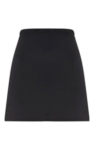 PrettyLittleThing Womens Jessica Black A-line Mini Skirt - Stockpoint Apparel Outlet