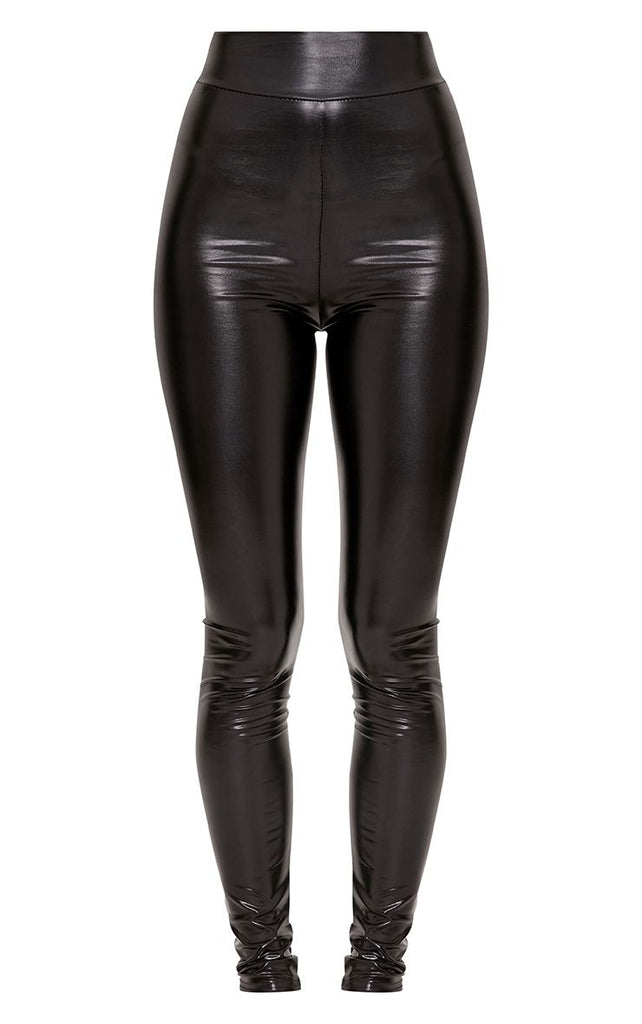 PrettyLittleThing Womens Tiana Black Wet Look Leggings – Stockpoint Apparel  Outlet