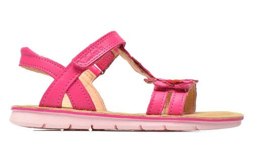 Clarks Pink Mimo Gracie Older Girls Sandals - Stockpoint Apparel Outlet