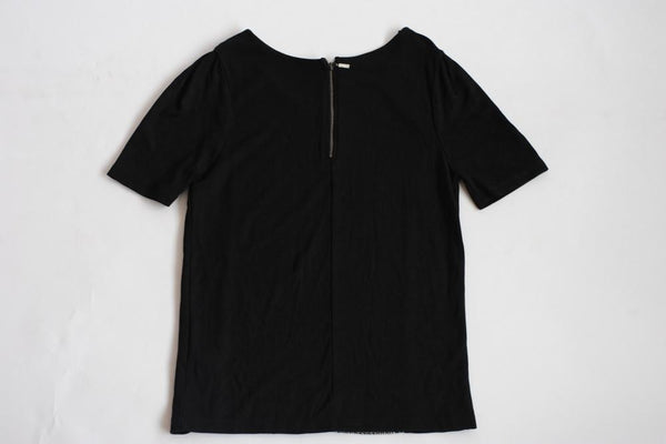 Next Black with Grey Pattern Top - Stockpoint Apparel Outlet