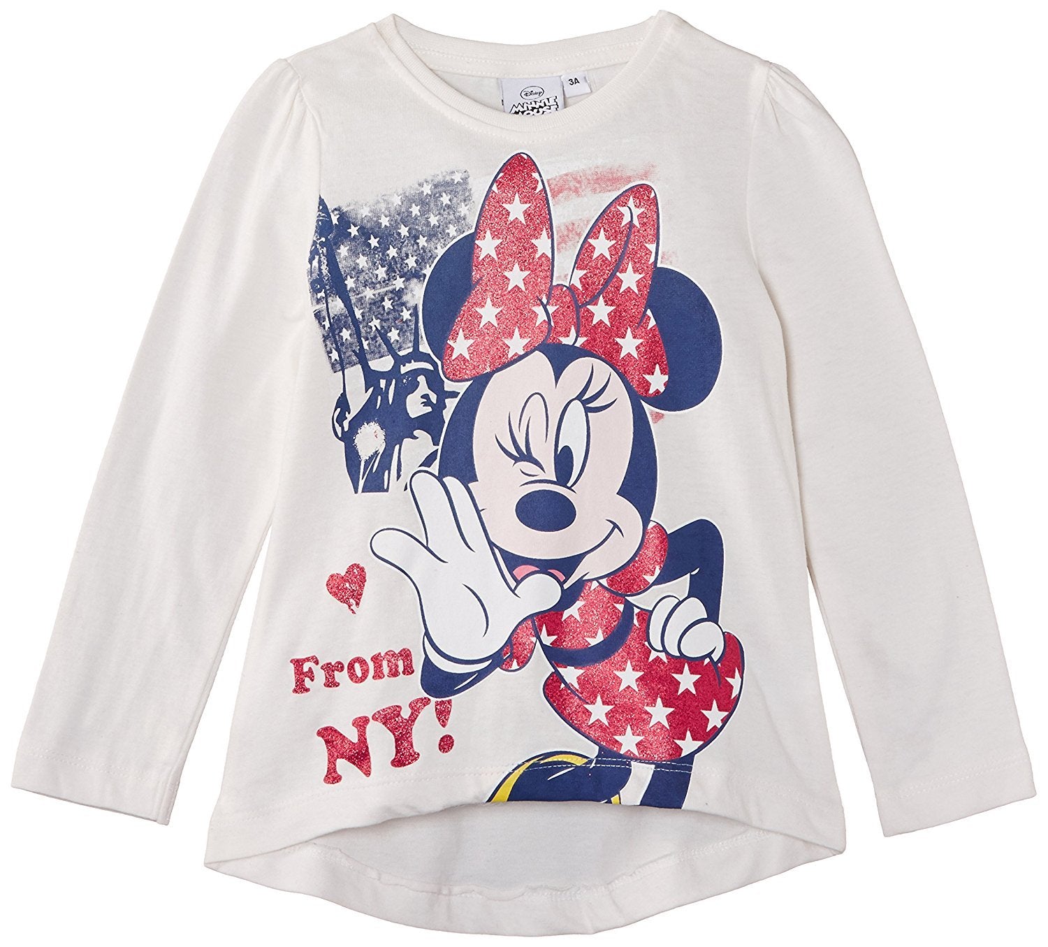 Disney Girls Minnie Mouse Long Sleeve T-Shirt