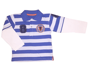Dunnes Baby Boys No. 8 Stripe Rugby Polo Shirt - Stockpoint Apparel Outlet