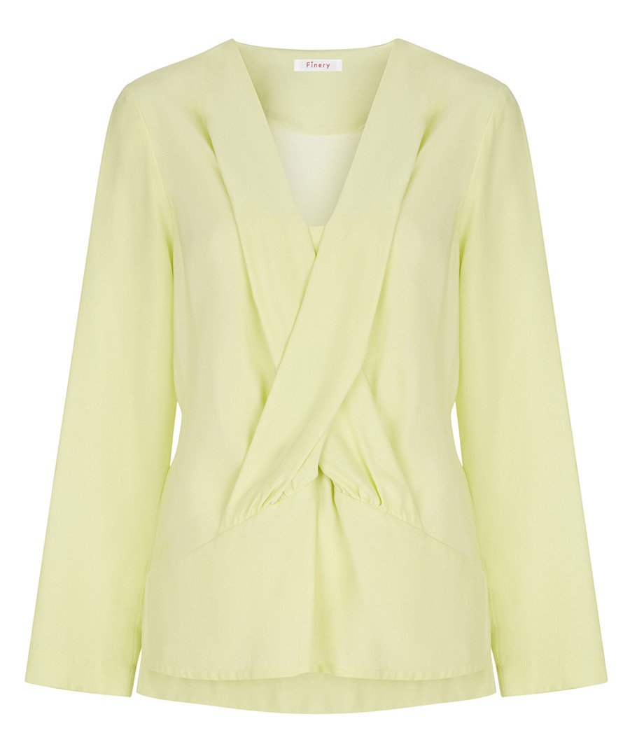 Finery Clifton Yellow Twist Womens Blouse