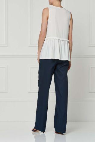 Next Fringe Detail Top Cream - Stockpoint Apparel Outlet