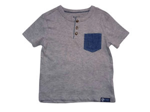 GAP Grey V-Neck Front Pocket T-Shirt - Stockpoint Apparel Outlet