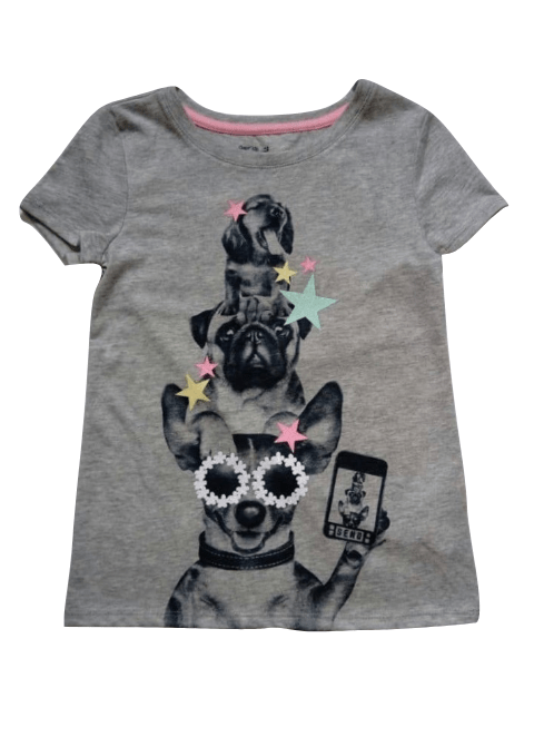 GAP Grey Cool Dogs T-Shirt - Stockpoint Apparel Outlet