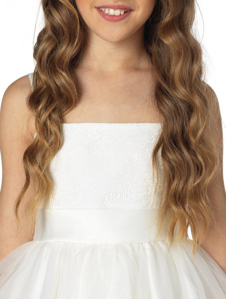 Paisley of London Collection - All Ivory Flower Girls Dress - Stockpoint Apparel Outlet