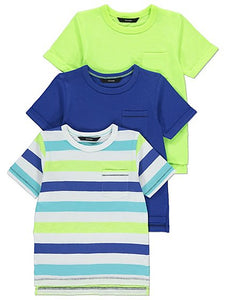 George Striped/Plain 3 Pack Assorted T-Shirts - Stockpoint Apparel Outlet