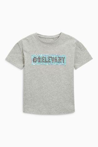 Next Relevant Grey Younger Girls T-Shirt