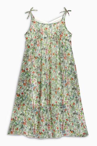 Next Green Floral Dress - Stockpoint Apparel Outlet