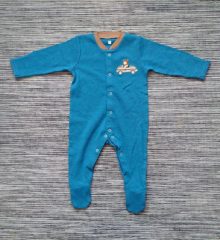 Baby Boys Turquoise Sleepsuit - Stockpoint Apparel Outlet