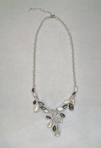 Accessory Womens Floral Silver Necklace