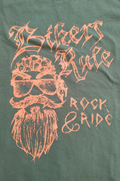 Joe Browns Bikers Rule Green Mens T-Shirt